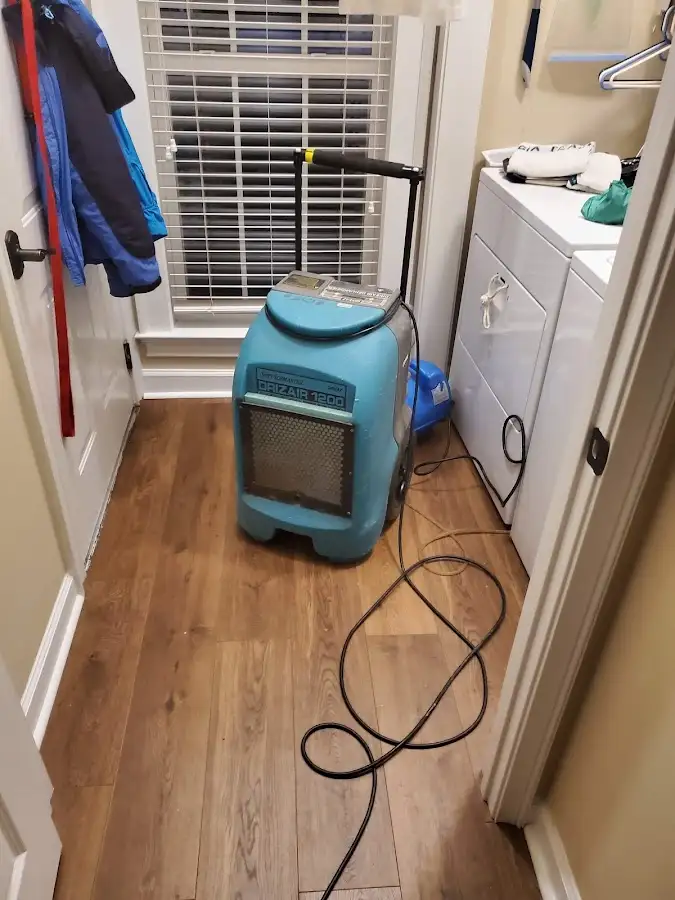 Commercial dehumidifier deployed for Flood Damage Cleanup in Des Moines