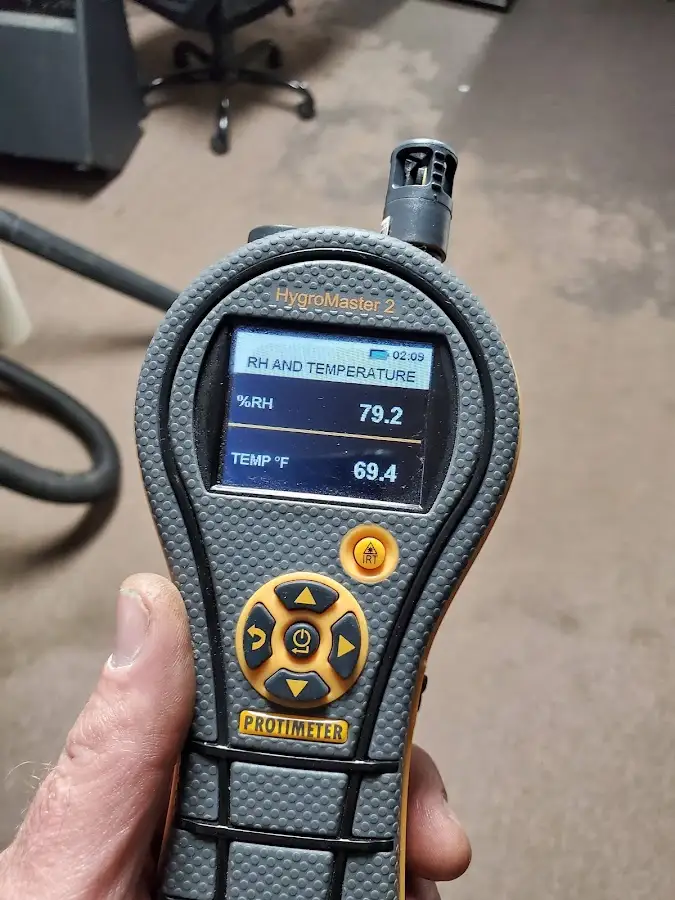 Moisture meter humidity assessment for Mold Remediation & Removal in Des Moines